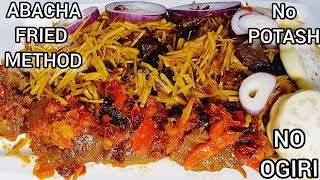 Abacha RecipeHow To Prepare Abacha Without PotashOgiri AfricanSaladRecipe [upl. by Myrilla]