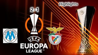 Benfica vs Marseille Europa League 2024 Match Highlights [upl. by Harriot]