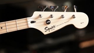 Fender Bronco Bass Guitar Basics  Guitar Setup [upl. by Elon]