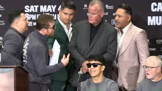 Canelo Álvarez and Oscar De La Hoya almost come to BLOWS [upl. by Anivid785]