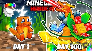 I Survived 100 Days as an ELEMENTAL POKEMON in HARDCORE Minecraft [upl. by Astred]