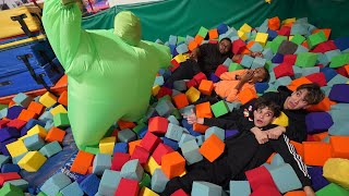 Last To Leave SCARY FOAM PIT WINS 10000 [upl. by Merce]