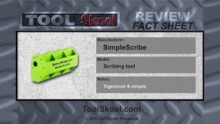 SimpleScribe Scribing Tool  Inventors Corner  Review [upl. by Yanetruoc]