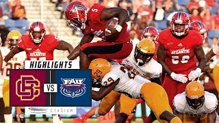 BethuneCookman vs FAU Football Highlights 2018  Stadium [upl. by Nial396]