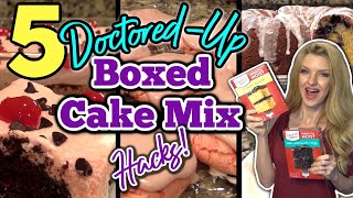 5 MindBlowing BOX CAKE MIX RECIPES you MUST TRY  DoctoredUp Box Cake Mix Recipes Ep 6 [upl. by Toddy]