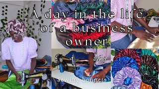 ENTREPRENEURSHIP VLOG BONNETS RESTOCK BONNETS SEWING TUTORIAL  BEYOTE ACCESSORIES [upl. by Anoed758]