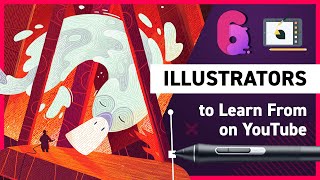 6 Amazing Illustrators to Watch on YouTube [upl. by Einahpts]