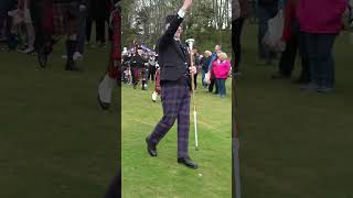 Farewell to the Creeks by massed Highland pipe bands at Alness in Scotland April 2023 shorts [upl. by Ahsiuqet337]