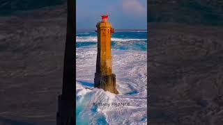 Phare de La Jument Lighthouse  Brittany FRANCE [upl. by Stoll]