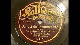 Sam Baskini Orchester  Ja bei den Hottentotten [upl. by Nedlog563]