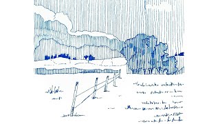 Landscape Sketching Series  Grassland [upl. by Attaymik]