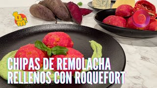 Chipas de remolacha rellenos con roquefort  QuéMañana [upl. by Rebecka]