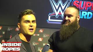 Braun Strowman asked about rumours he was supposed to face The Undertaker at WrestleMania 32 [upl. by Kosey]