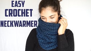 THE VALDIVIA CROCHET COWL SUPER EASY NECKWARMER  CJ Design ♡ [upl. by Efthim]