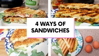 SANDWICH RECIPE  VEGETARIAN SANDWICHES  GRILLED amp TOASTED [upl. by Helsie]