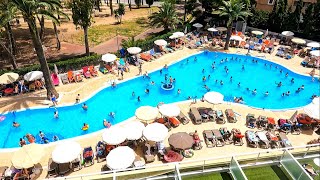 Mallorca SOL PALMANOVA the Pool seen from the rooms balcony MAJORCA [upl. by Aelanna]