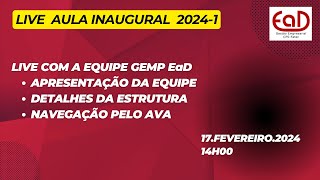 Live Aula Inaugural Gestão Empresarial EaD [upl. by Camellia]