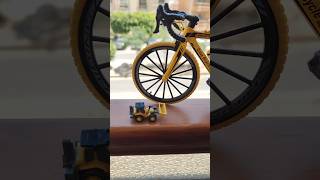 Gravel Bike Vs Many Trucks 😱😱bike bicycle truck [upl. by Wittenburg]