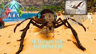 Bombardier Beetle and Flyer Tames  The Center  Ark Survival Ascended Ep2 [upl. by Warde]