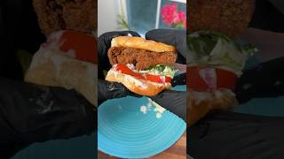 Fried chicken Caesar salad sandwich [upl. by Yud143]