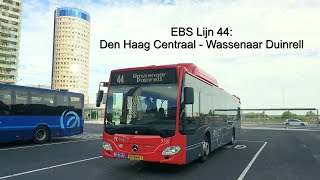 EBS lijn 44 Den Haag Centraal  Wassenaar Duinrell  2020 [upl. by Mauralia]