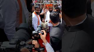 Imtiaz Jaleel Sahab amp Ramgiri Maharaj  CM Eknath Shinde  Aurangabad  AIMIM shorts [upl. by Marte]