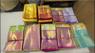 chickpet Bangalore wholesale silk sareesFrom 390Single saree courier available [upl. by Marigold]