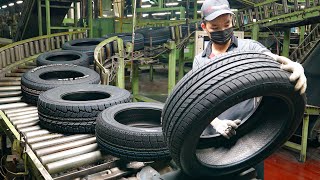 Satisfying Process of CRS Car Tires Mass Production  CRS汽車輪胎量產工廠  Taiwan Tire Factory [upl. by Elia557]