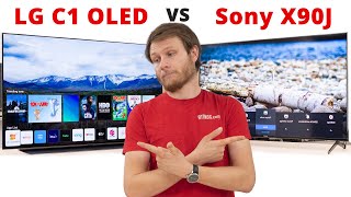 LG C1 OLED vs Sony X90J LED TV  Which one should you buy [upl. by Britton]