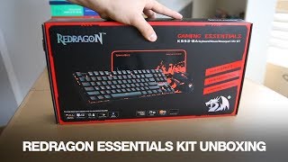 Redragon K552BA Essentials Kit Unboxing K552 KUMARA M601 P001 ARCHELON [upl. by Aiuoqes]