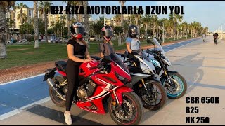 3 KIZ 3 MOTOSİKLET 2700 KM  PART 1 EDİRNEMERSİN [upl. by Barker]