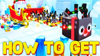 HOW TO GET SANTA PAWS  HUGE JOLLY NARWHAL in PET SIMULATOR 99 ROBLOX [upl. by Aihsotal]