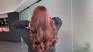 Brunette to Ginger Copper Red  no bleach needed transformation tutorial [upl. by Enila101]