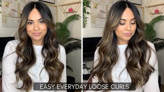 EASY EVERYDAY LOOSE CURLS [upl. by Nerraf]