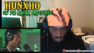 HUNXHO  ON DA RADAR FREESTYLE OFFICAL VIDEO live reaction [upl. by Ttekcirc]