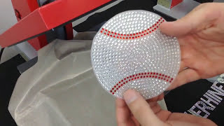 How to Make a Baseball Rhinestone Car Window Decal BlingNEThing The Rhinestone World [upl. by Osi]