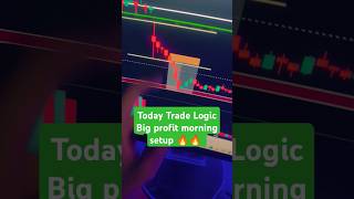 Today Trade Logic Big Profit In Morning setup and Volume Setup tradingview tradingsession shorts [upl. by Slrahc595]