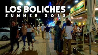 Los Boliches Fuengirola Spain Busy Nightlife Summer 2022 July Update Costa del Sol  Málaga 4K [upl. by Boyden]