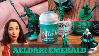 Aeldari Emerald  Contrast Paint Review [upl. by Robin771]