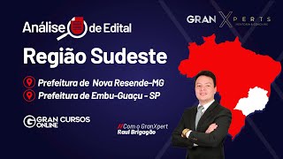 Análise de Edital  Prefeituras de Nova ResendeMG e EmbuGuaçuSP  com Raul Brigagão [upl. by Adnahs]