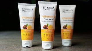 Globus Vitamin C Face Wash Anti Aging Information And Review In Hindi [upl. by Einaj]