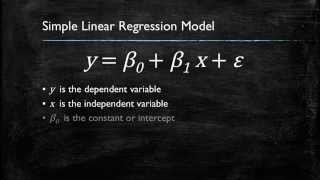 Video 1 Introduction to Simple Linear Regression [upl. by Notkcorb]