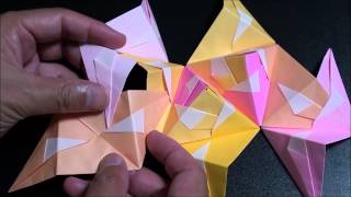 折り紙 くす玉 多面体（origami kusudama Polyhedron 2倍速（double speed [upl. by Aisel261]