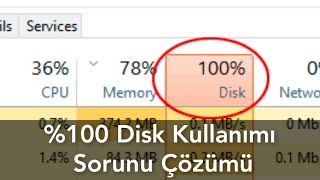 Windows \u00100 Disk Kullanımı Sorunu Çözümü [upl. by Jez]