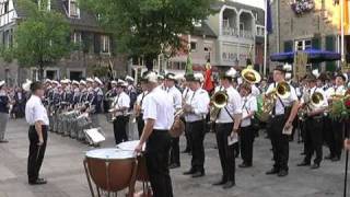 Schützenfest Ratingen Mitte Platzkonzert Großer Zapfenstreich 31 07 2010 [upl. by Ailat165]