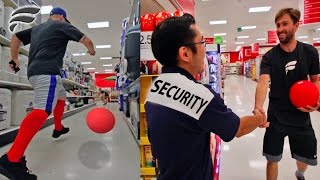 KICKBALL WITH STRANGERS IN WALMART KICKED OUT 3 TIMES [upl. by Jessabell]