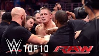 Top 10 Raw moments  September 15 2014 [upl. by Alphonsa]