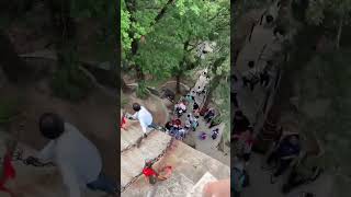 The Most Dangerous Hike in the World  Mt Huashan funnyshorts travel funnyvideo [upl. by Bull879]