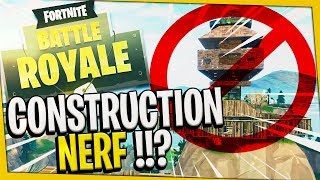 LA CONSTRUCTION BIENTÔT NERF SUR FORTNITE BATTLE ROYALE [upl. by Iy]