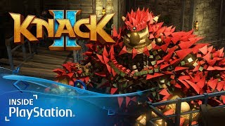 Knack 2 PS4 Gameplay Spaß im KoopModus mit Mark Cerny [upl. by Callean]